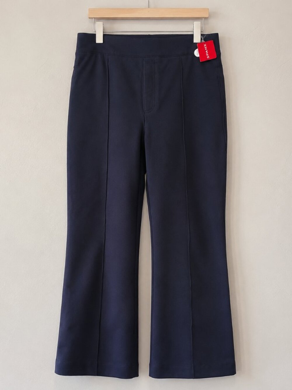 SPANX Perfect Pant High Rise Flare Leg Navy Blue Ponte Size XLP